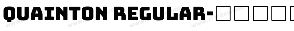 Quainton Regular字体转换